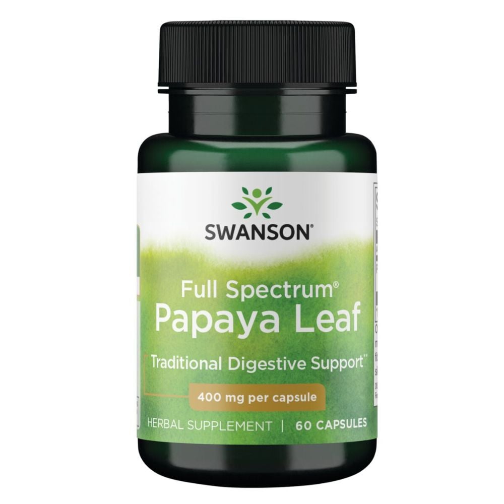 Swanson Full Spectrum Papaya Leaf 400 mg 60s