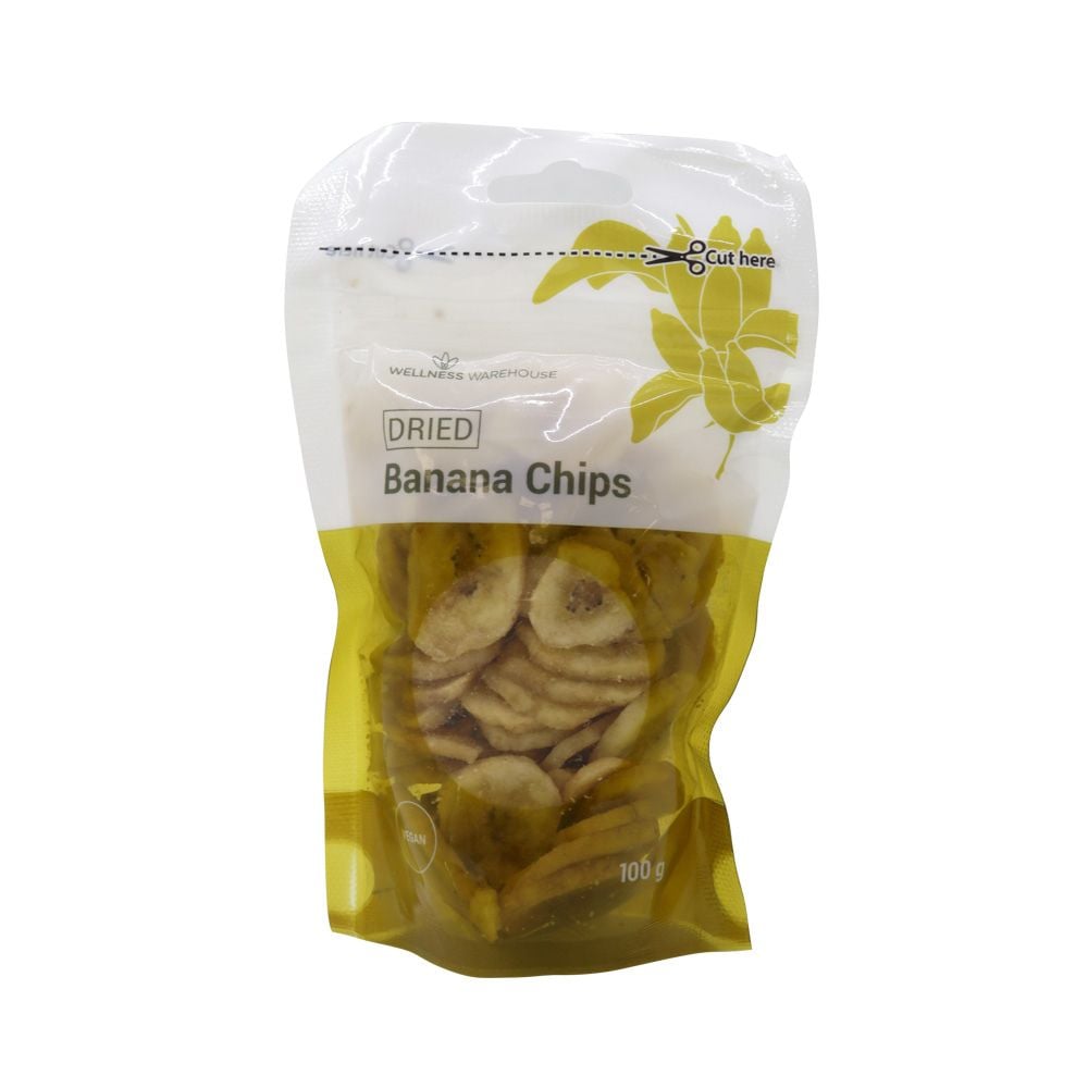 Wellness Banana Chips Whole 100g