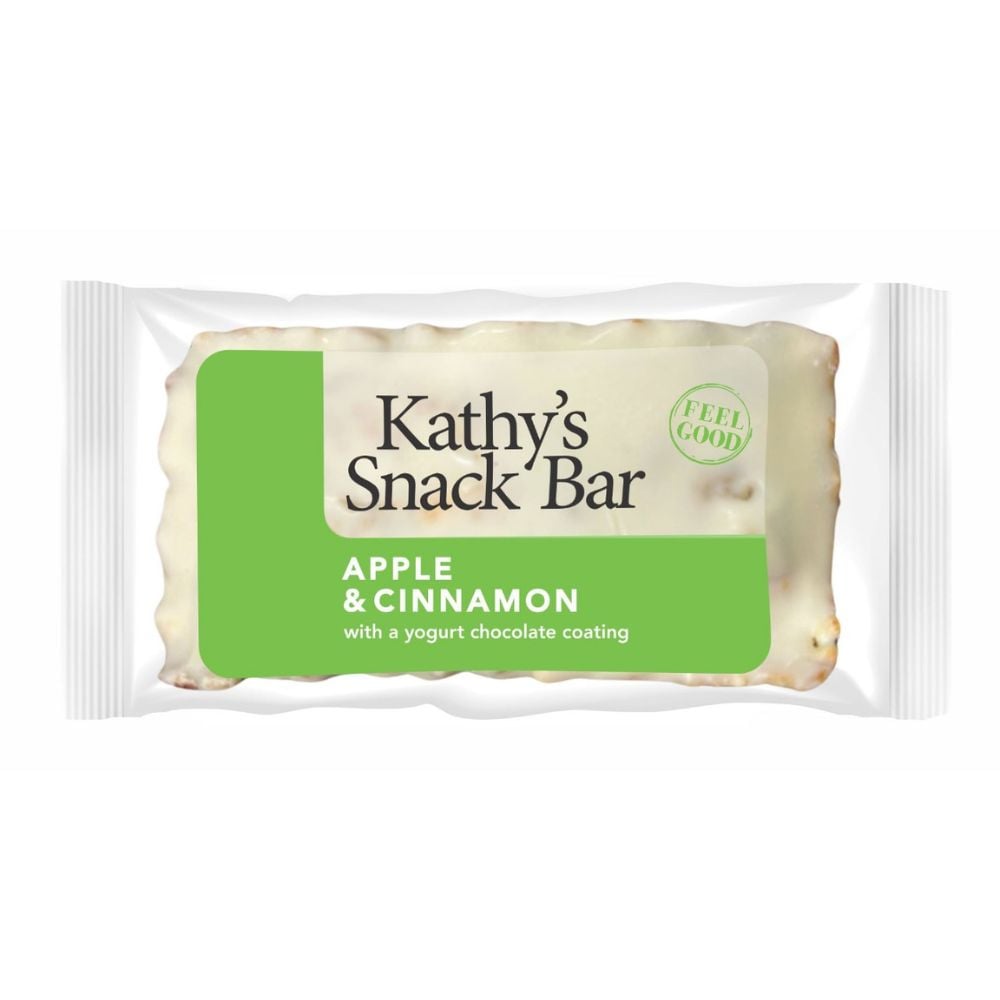Kathy's Kitchen Snack Bar Apple & Cinnamon Yoghurt Coated 50g