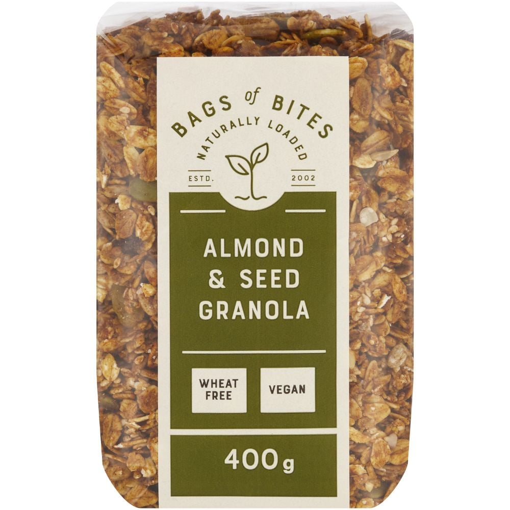 Bags of Bites Granola Almond & Seed 400g