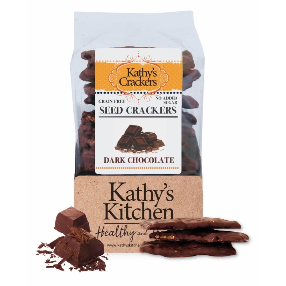 Kathy's Kitchen Seed Crackers Dark Chocolate Coated 330g