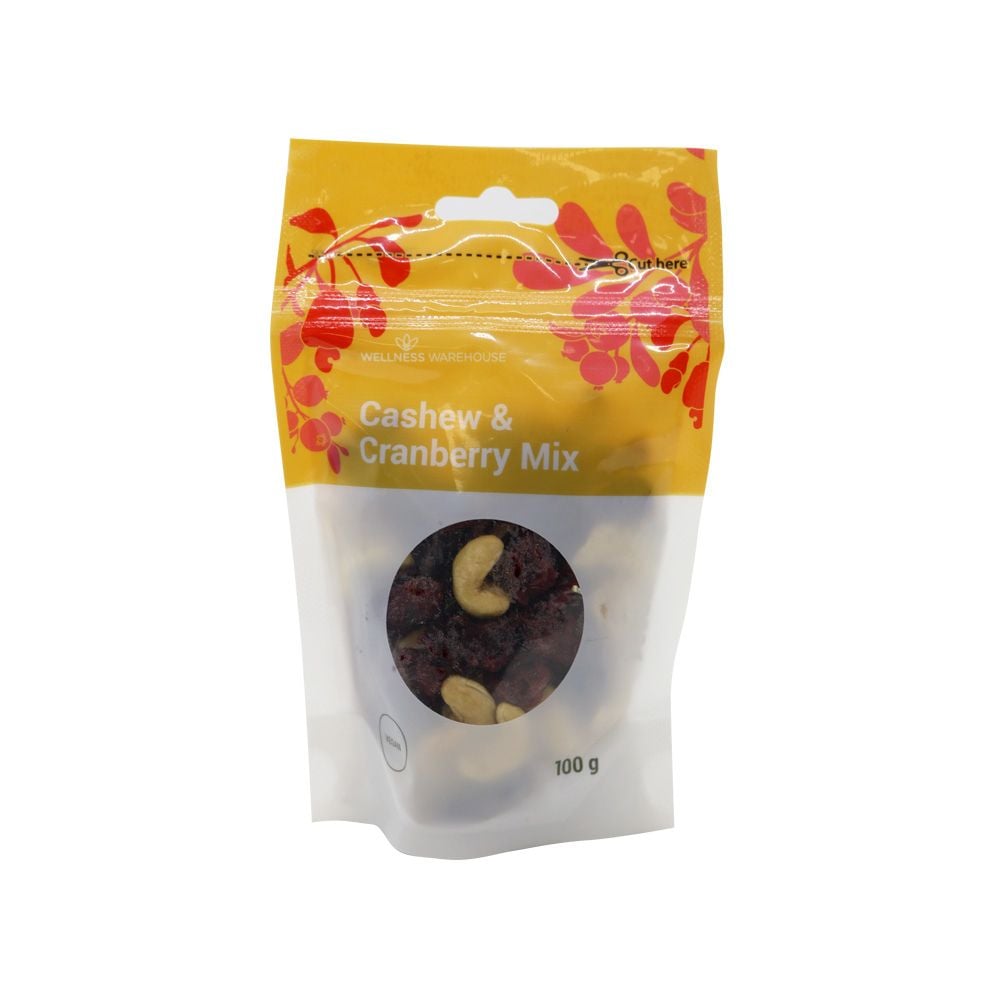 Wellness Trail Mix Cashew & Cranberry 100g