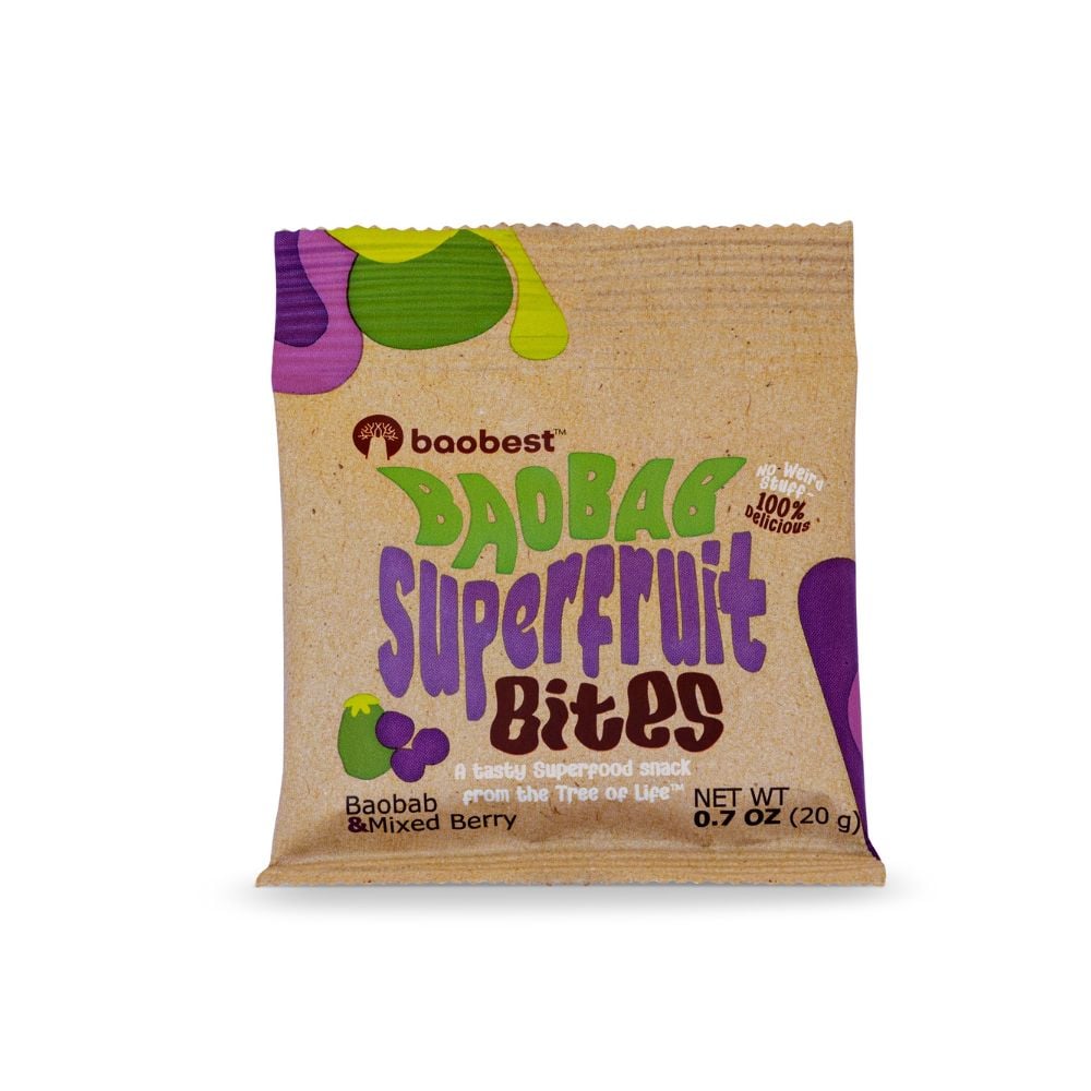 Baobest Baobab Superfruit Bites Mixed Berry 20g