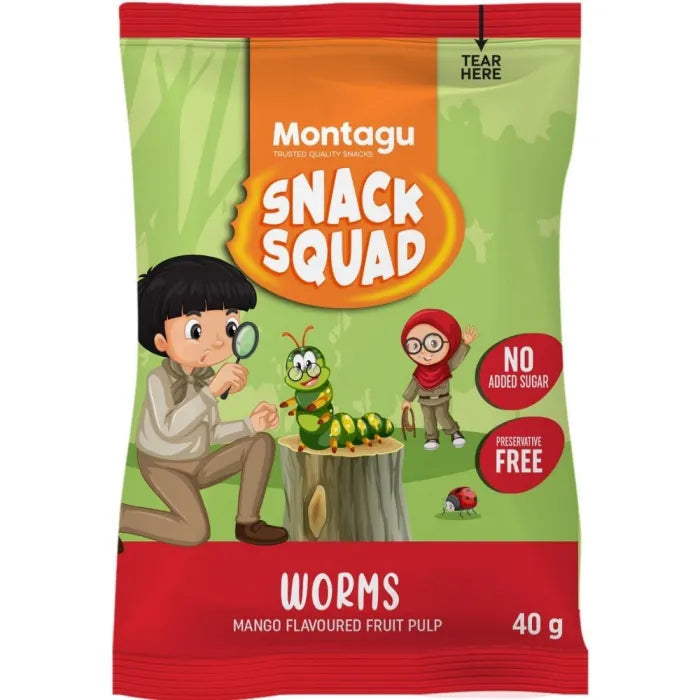 Montagu Fruity Worms Mango 40g