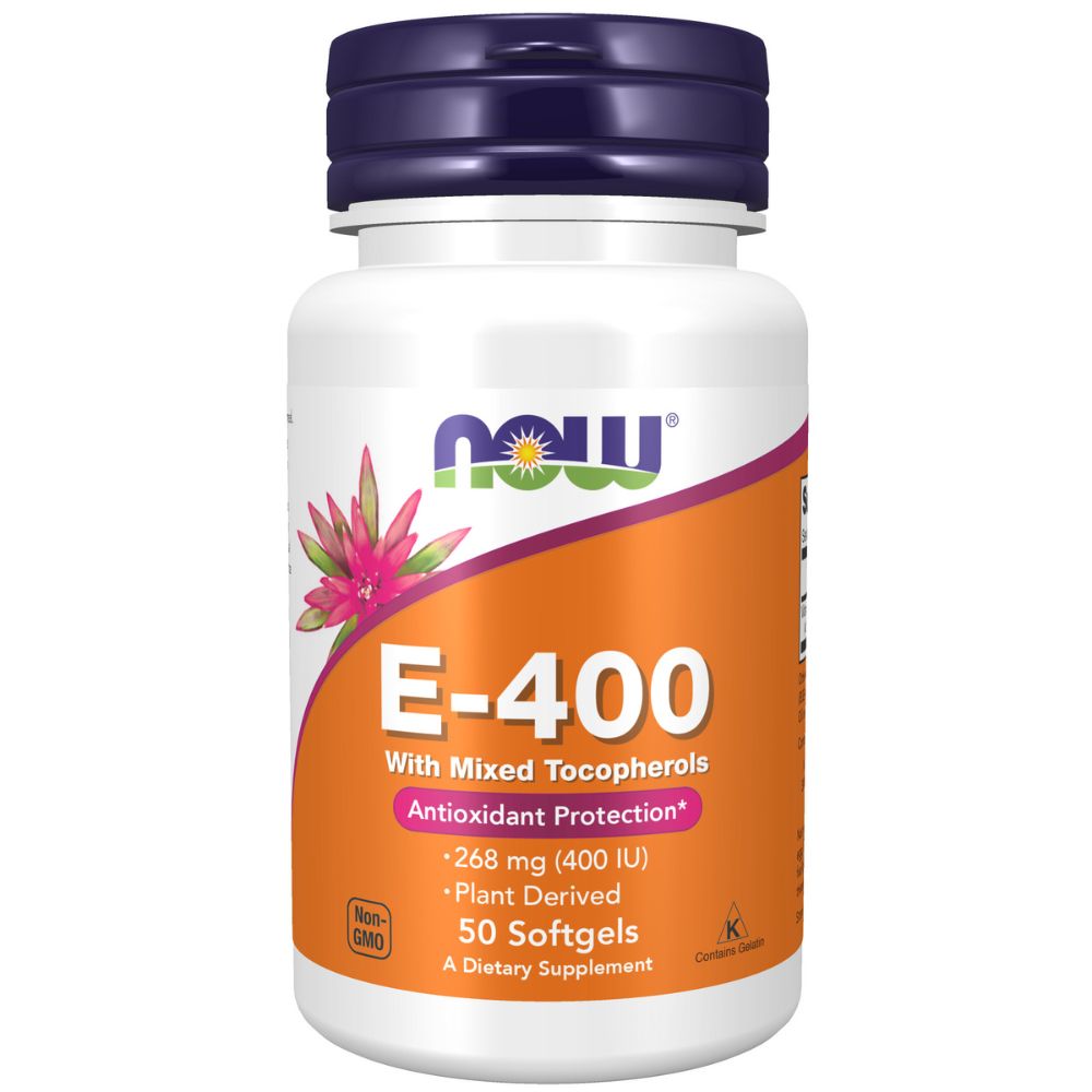 NOW Vitamin E-400 With Mixed Tocopherols 50s