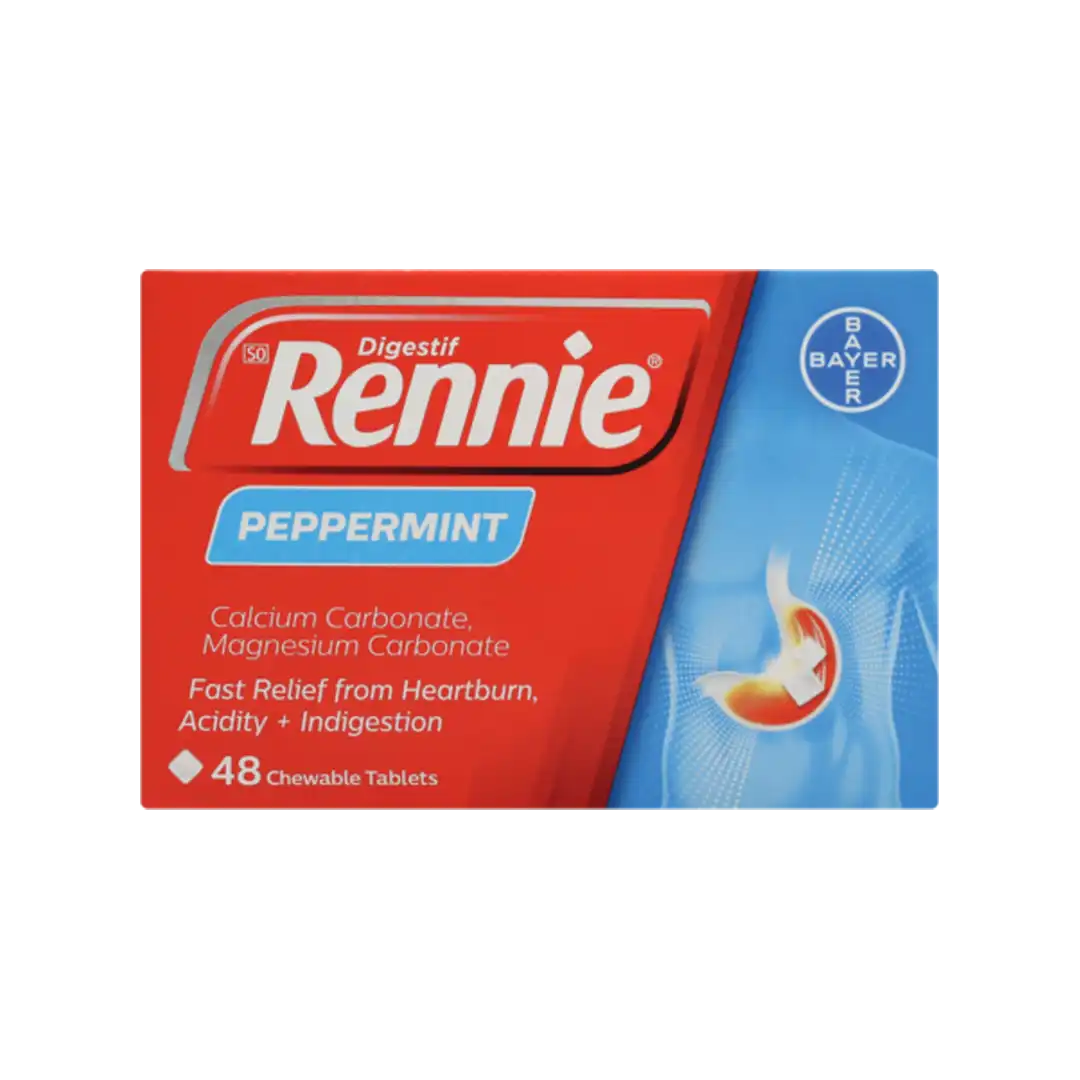 Rennie Peppermint Antacid Tabs 48's