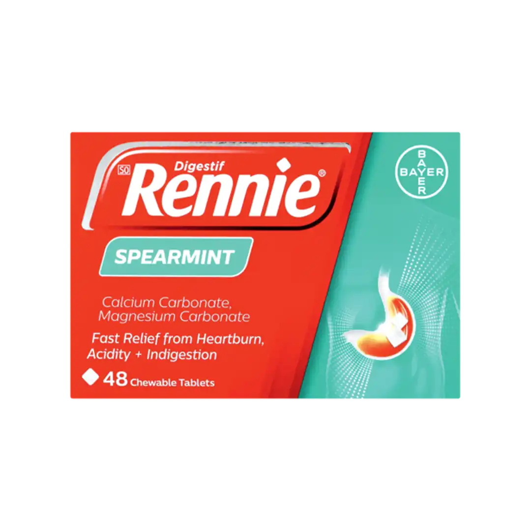 Rennie Spearmint Antacid Tablets 48's