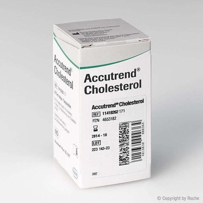 Accutrend Cholesterol Strips 25's