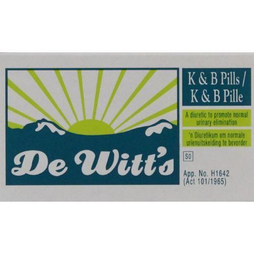 De Witts K&B Pills 100's