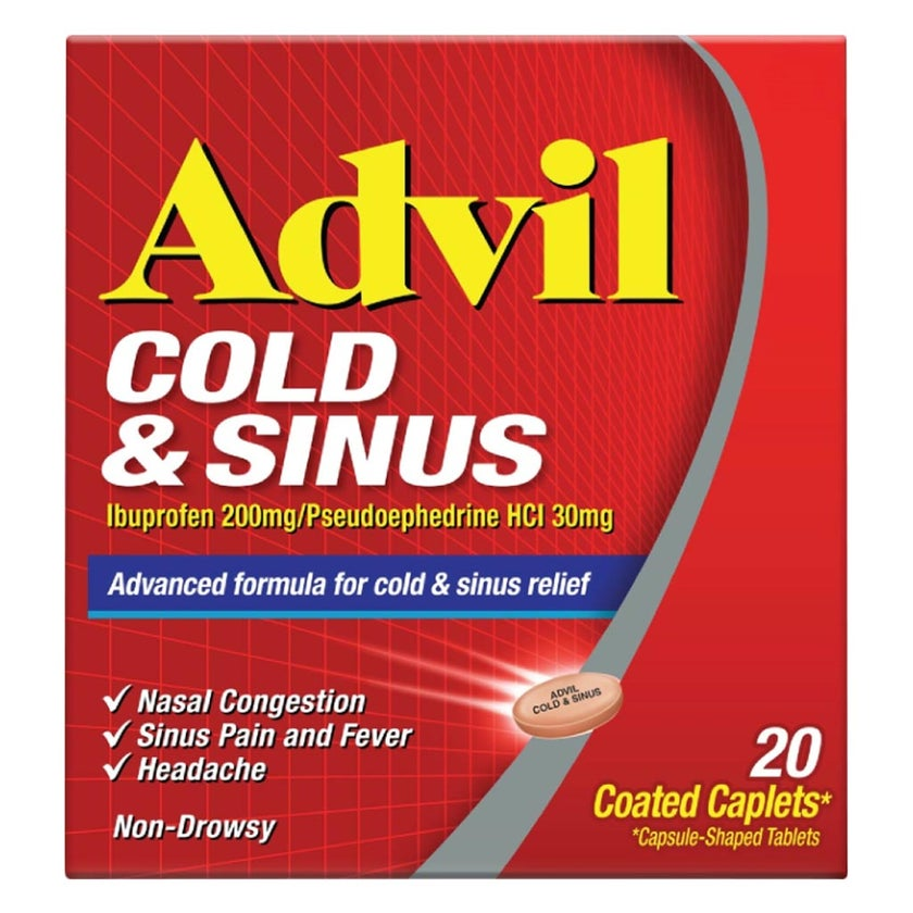 Advil Cold & Sinus Tablets 20 Tablets