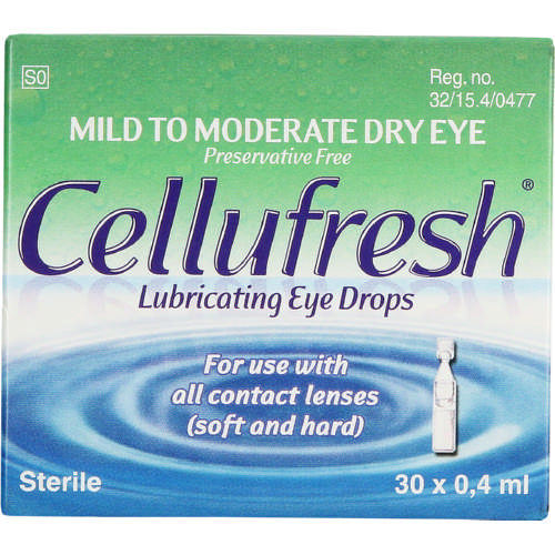 Allergan Cellufresh Lubricating Eye Drops 30 x 0.4ml
