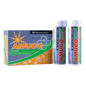 Amuco 200mg Effervescent Tablets 20 Tablets