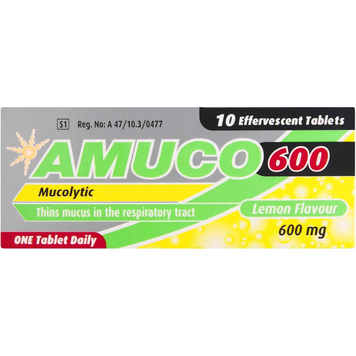 Amuco 600 Effervescent Tablets 10s