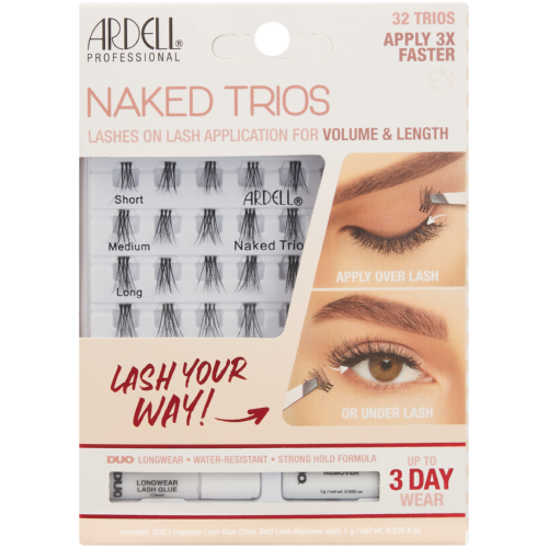 Ardell Naked Trios False Eyelashes Volume & Length 32 Trios