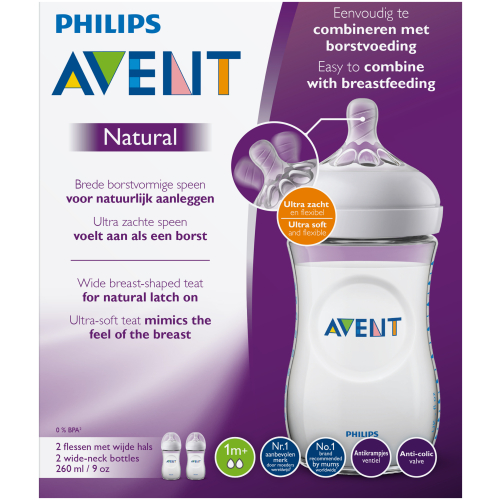 Avent Natural Feeding Bottle 260ml