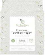 Bamboo Bum Eco Luxe Bamboo Nappy 36 Pack