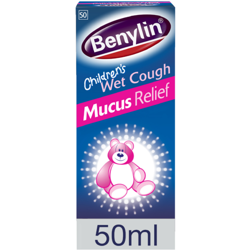 Benylin Children's Wet Cough Syrup Mucus Relief Ages 2 to 12 50ml