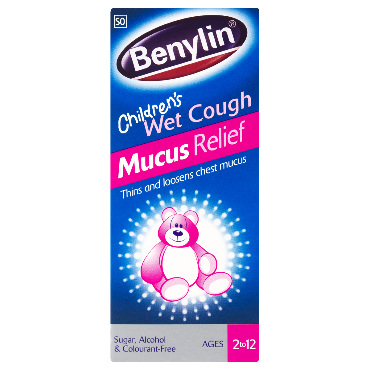 Benylin Children Wet Cough Syrup Mucus Relief Ages 2 To 12 100ml