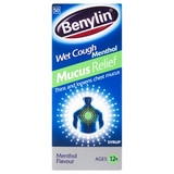 Benylin, Wet Cough Syrup, Mucus Relief, 50ml