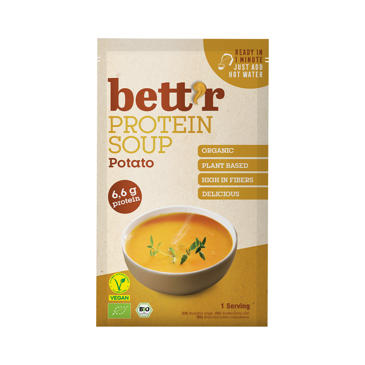 Bett'r Instant Soup Potato High Protein 30g
