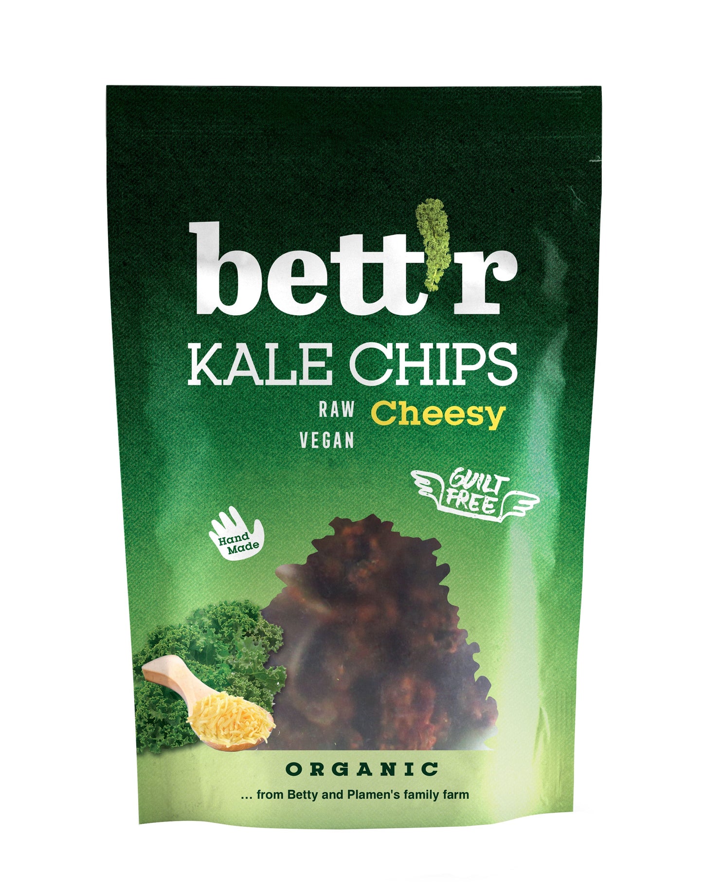 Bett'r Kale Chips Vegan Cheese & Pepper 30g