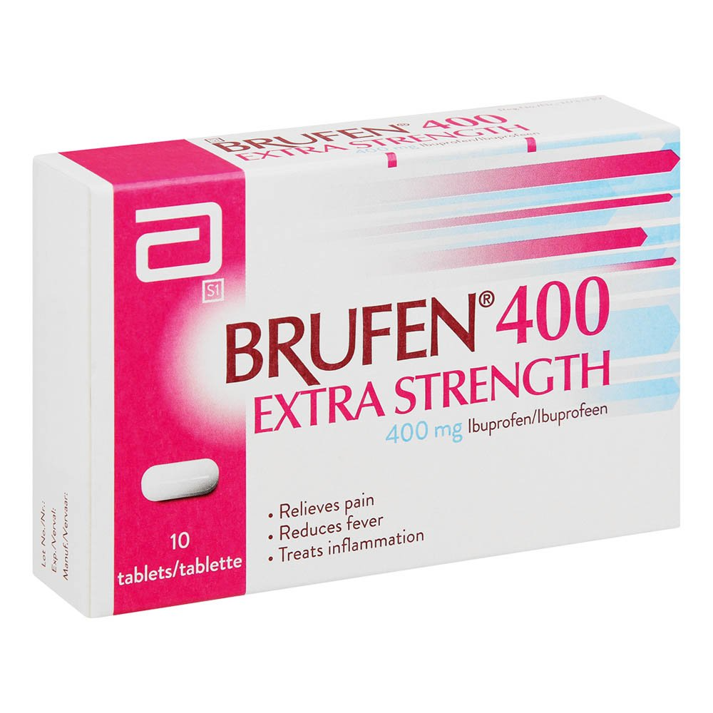Brufen 400mg Extra Strength Tablets 10 Tablets