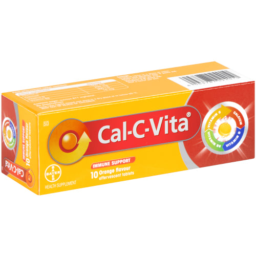 Cal-C-Vita Vitamin C Plus Orange 10 Effervescent Tablets