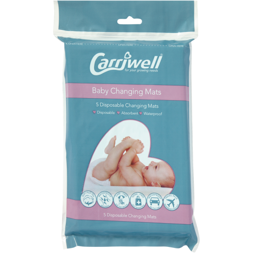 Carriwell Baby Changing Mats 5's