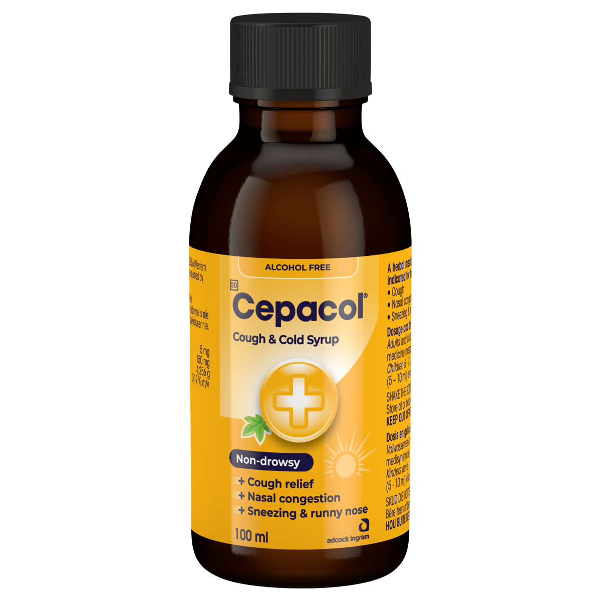 Cepacol Cough Cold Syrup Non-drowsy Alc. Free 100ml