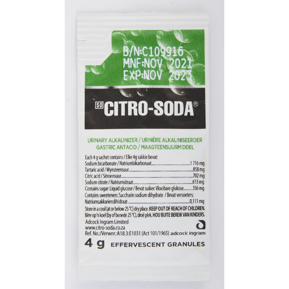 Citro Soda Powder Sachets Singles
