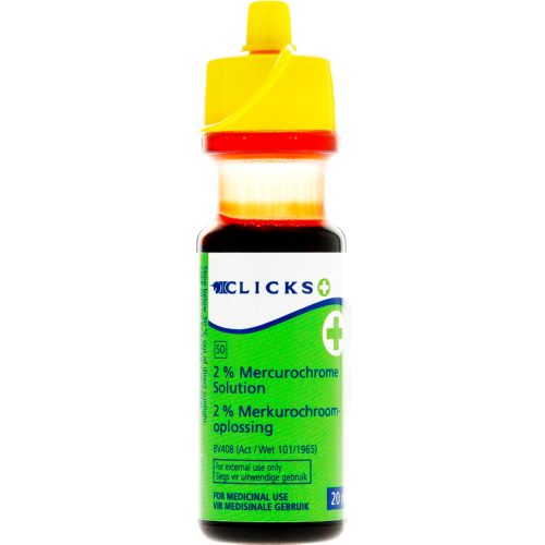 Clicks 2% Mercurochrome Solution 20ml