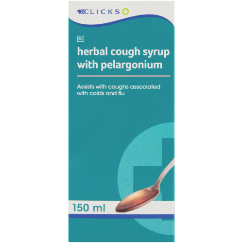 Clicks Herbal Cough Syrup With Perlagonium 150ml