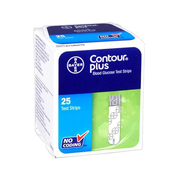Contour Plus Blood Glucose Test Strips 25 Strips