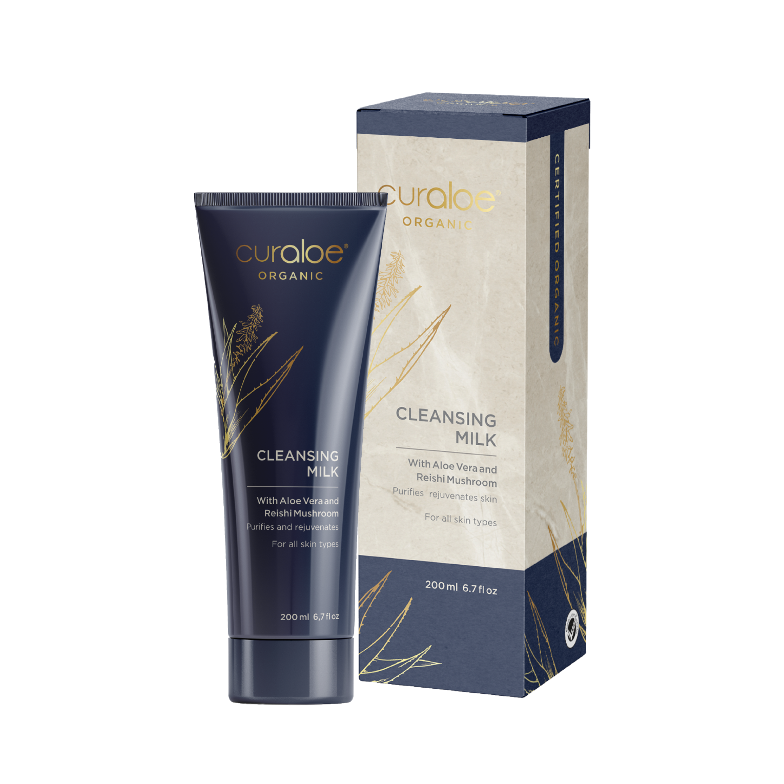Curaloe Organic Cleansing Milk 200ml