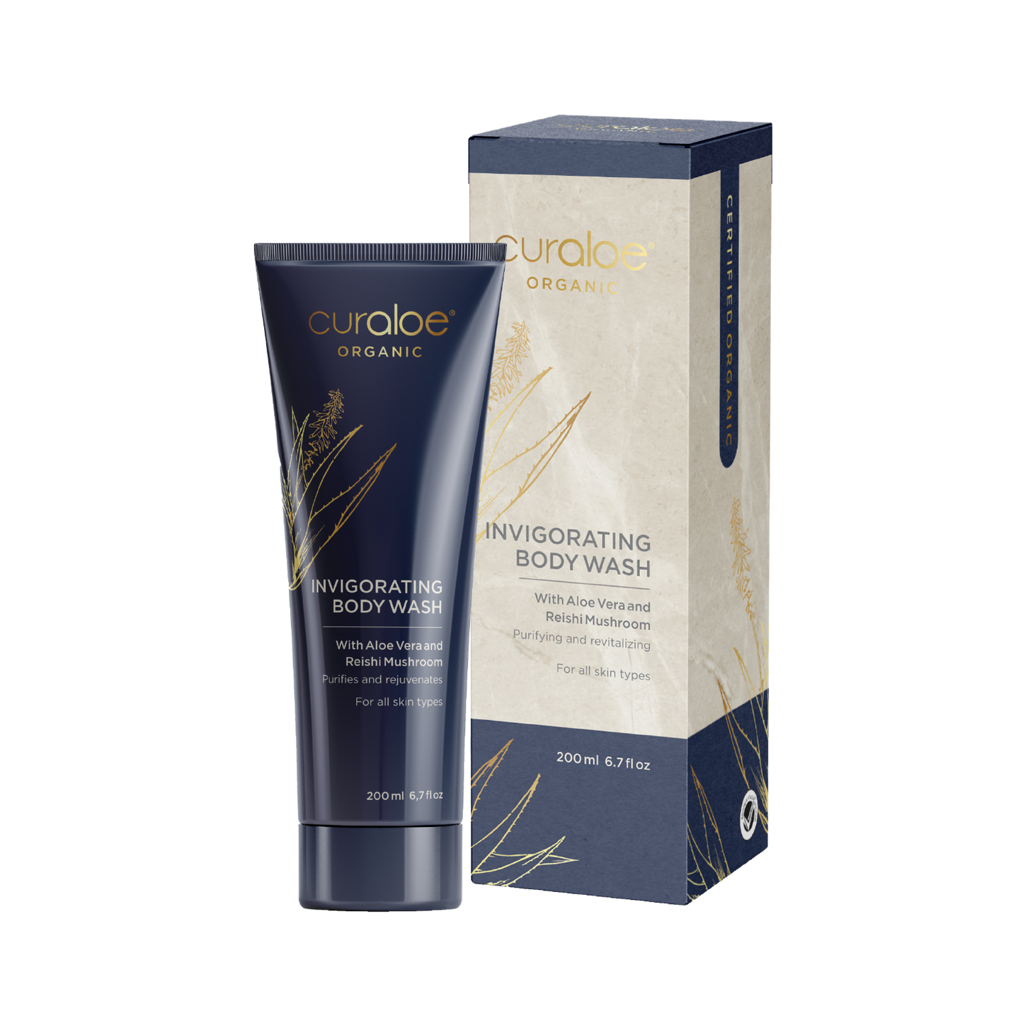 Curaloe Organic Invigorating Body Wash 200ml