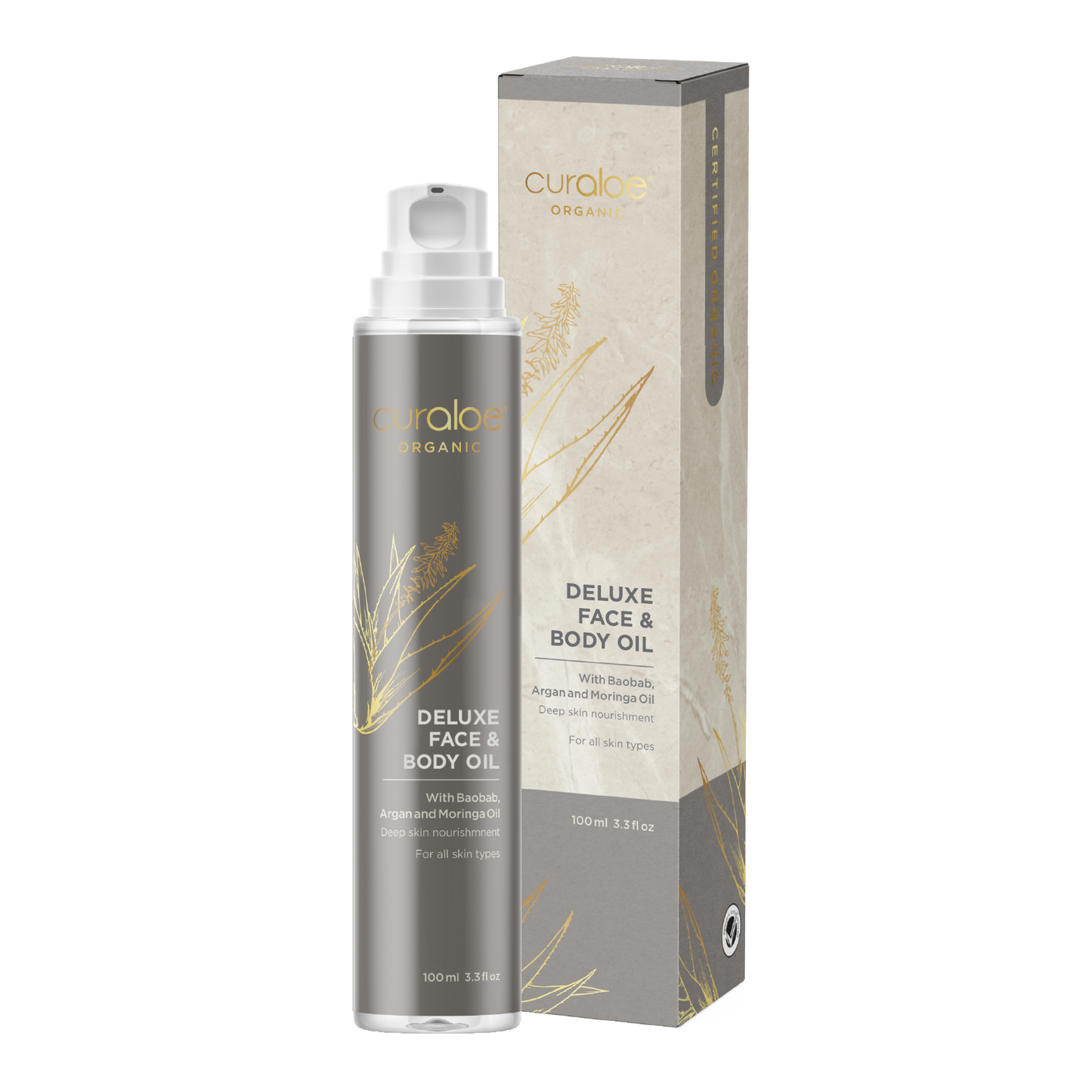 Curaloe Organic Face & Body Oil 100ml