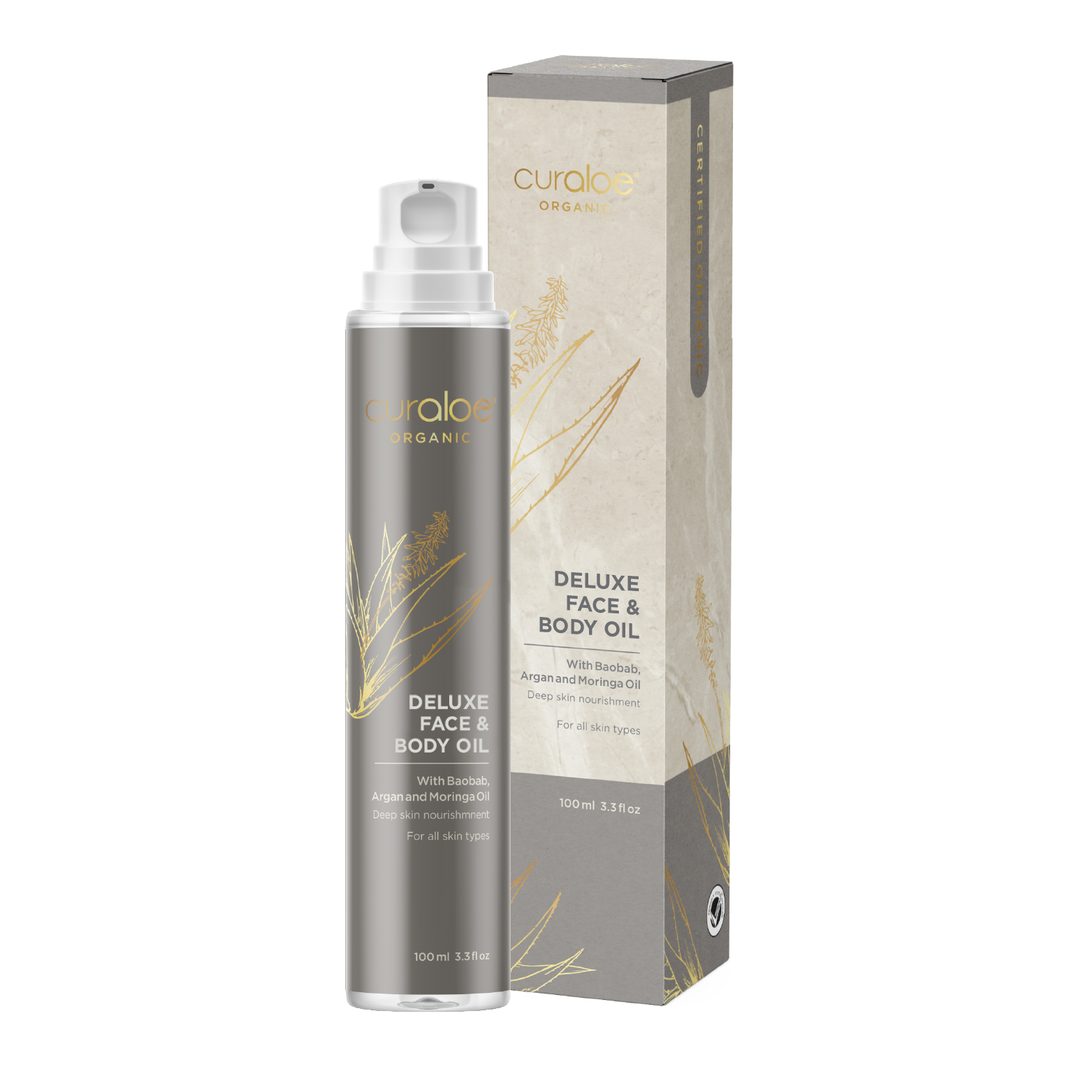 Curaloe Organic Face & Body Oil 100ml
