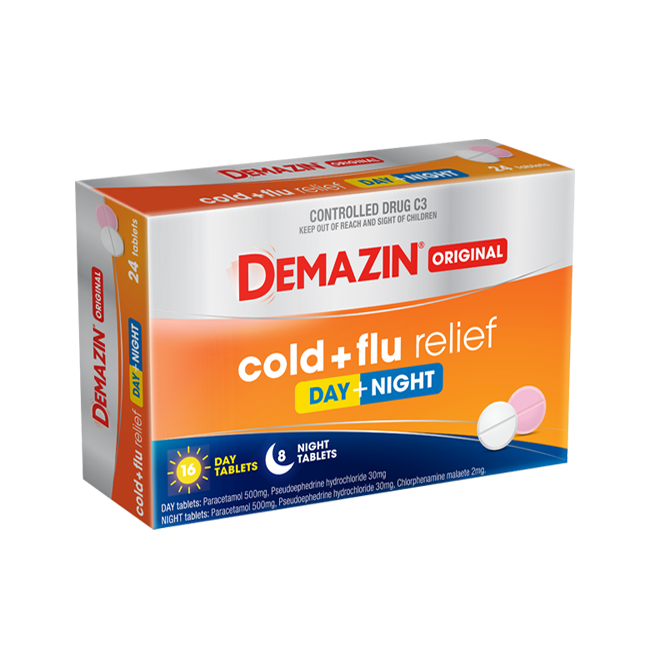 Demazin Flu Effervescent Tablets 12s