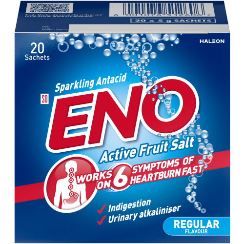 ENO Active Fruit Salt Regular 20 Sachets