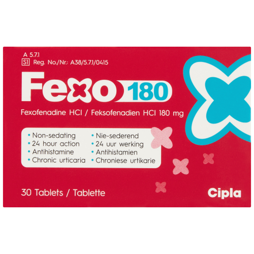 Fexo 180mg Tablets 30 Tablets