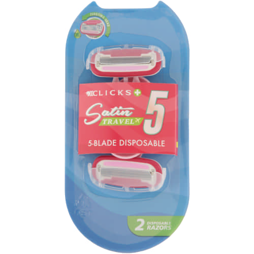 Generic 5-Blade Travel Disposable Razor 2 Piece