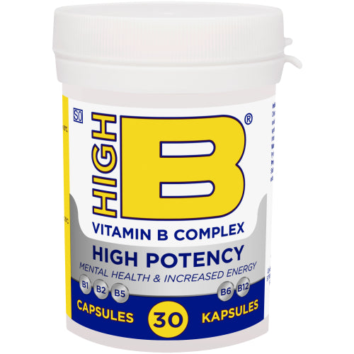 High-B Vitamin B Capsules High Potency 30s