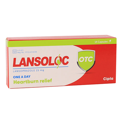 Lansoloc 15mg Capsules 14 Capsules