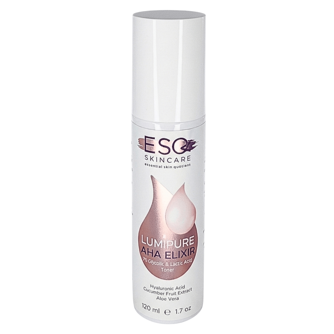 ESQ Skincare LumiPure AHA Elixir 7% Glycolic & Lactic Acid Toner 120ml
