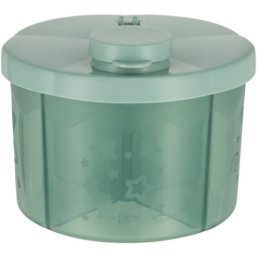 Made 4 Baby 4 Compartment Square Milk Powder Container Mint