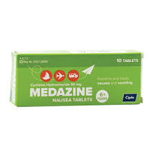 Medazine Nausea Tablets 10 Tablets