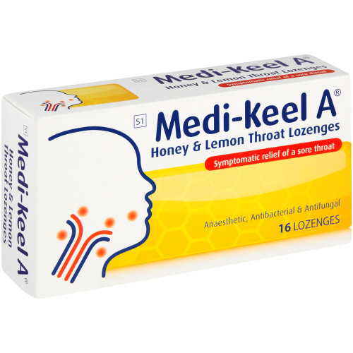 Medi-Keel A Honey And Lemon Throat Lozenges 16s