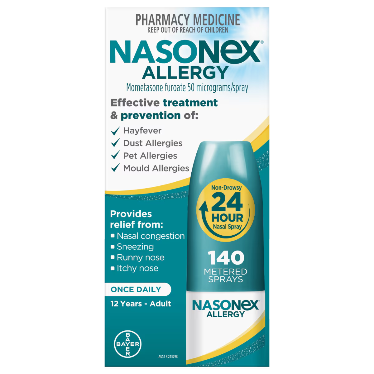 Nasonex Allergy Nasal Spray 140 Doses