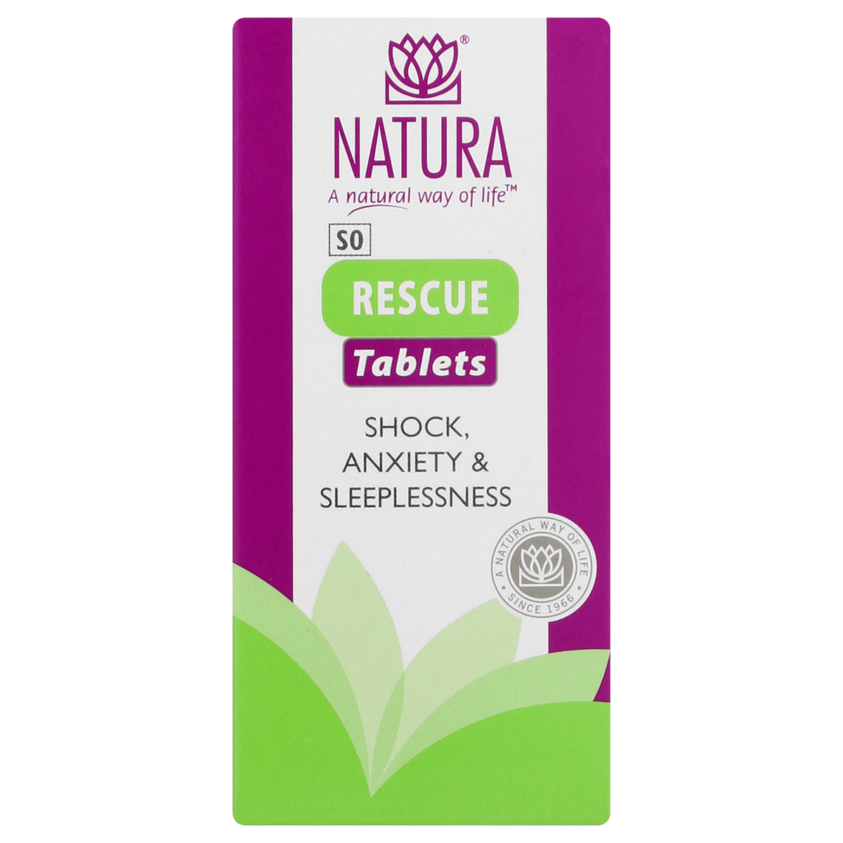 Natura Rescue Shock, Anxiety & Sleeplessness 150 Tablets