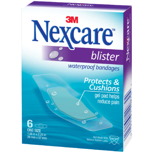 Nexcare 3M Blister Waterproof Bandages 26mm x 57mm 6 Strips